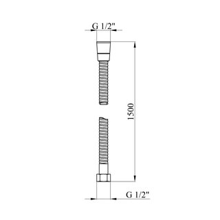 Шланг для душу Kroner KRM - C601 150 см