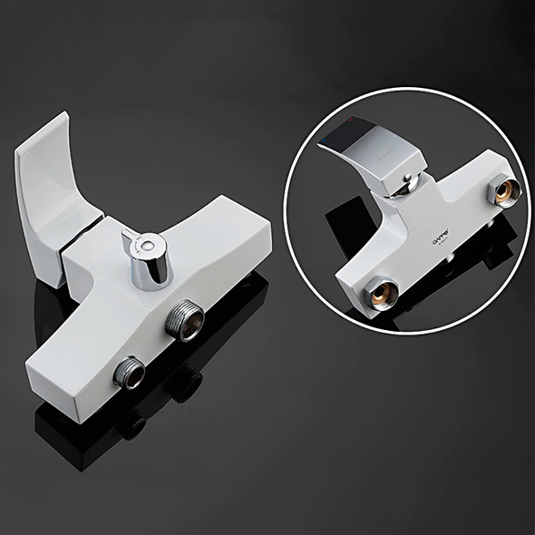 Смеситель для ванны Gappo G2207-7 белый/хром